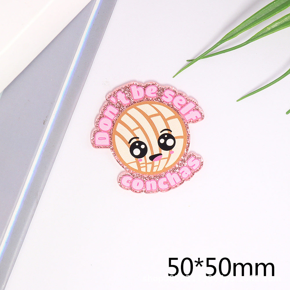 Wholesale 10pcs Cartoon Letter Accessories Diy Cute Patch Accessories FlatBack